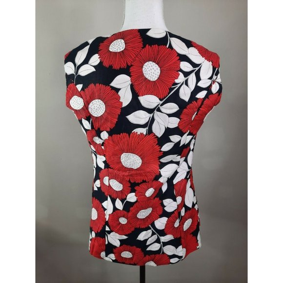 VTG 70s Saba California Flower Floral Mod Vest M - Picture 7 of 17